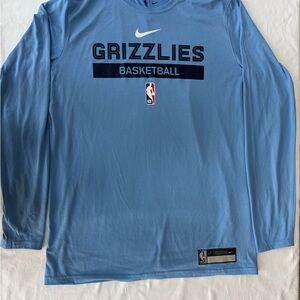 Nike Light Blue Grizzlies Basketball Shirt